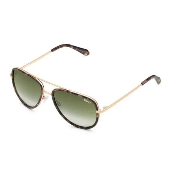 New Quay x JLo Limited Edition All In Mini Frame Green Fade Lens Mini Aviators - Picture 5 of 6